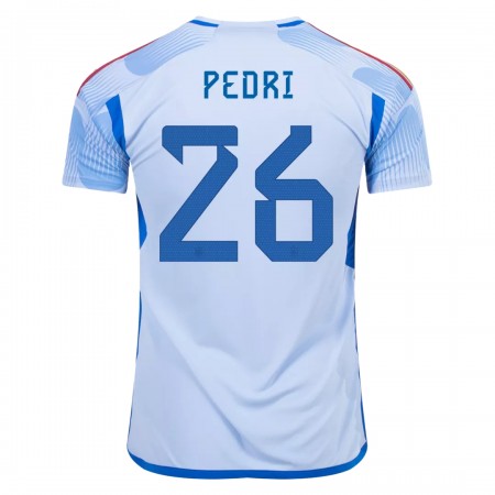 Camiseta de fútbol España PEDRI 26 2ª equipación Copa Mundo 2022